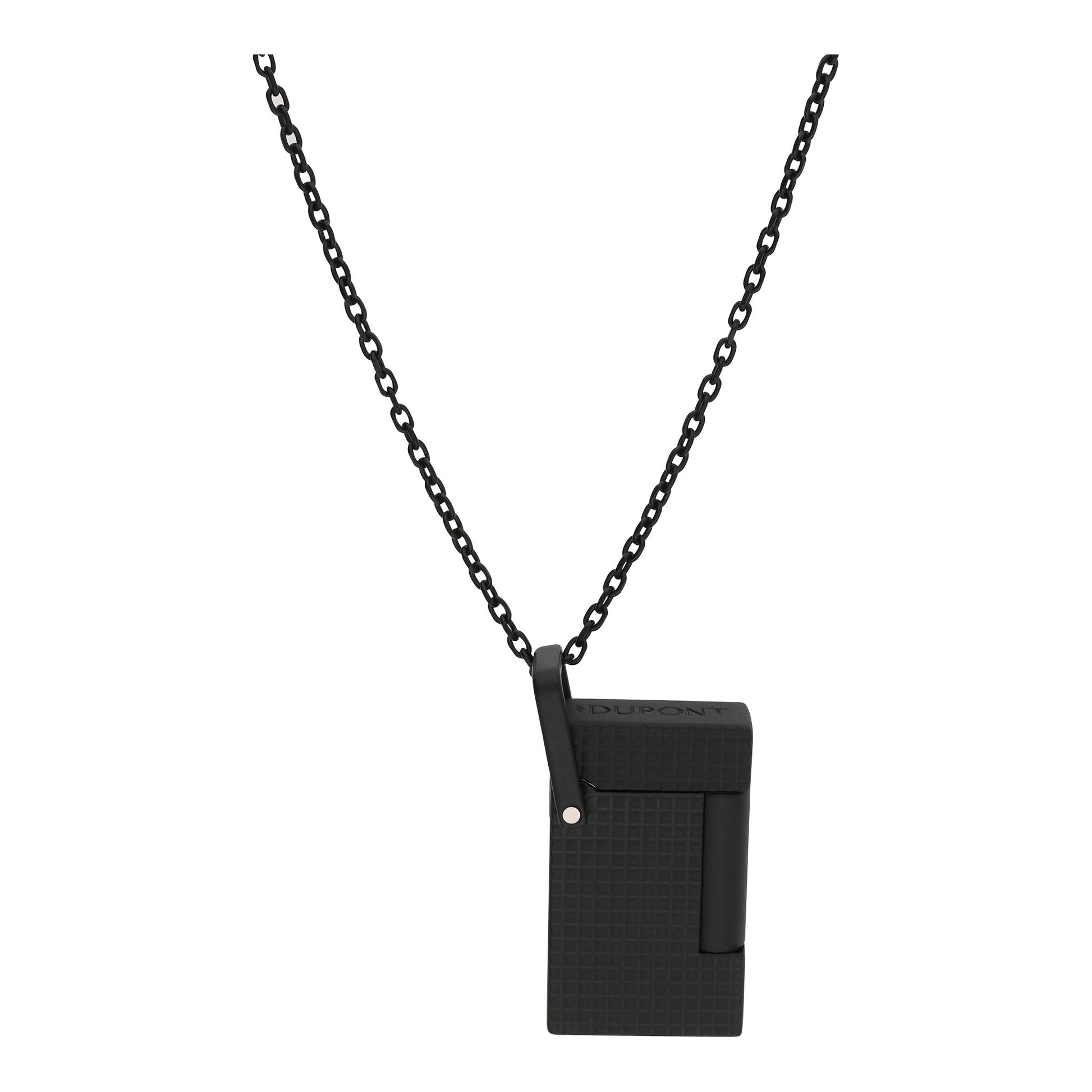 S.T. Dupont Diamond Head Lighter Black — detail view