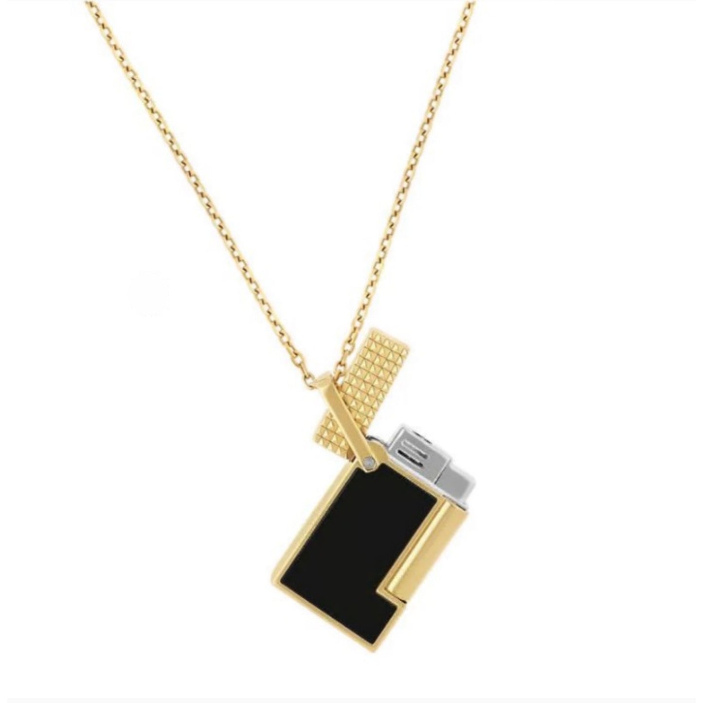 LIGHTER NECKLACE - LAQUE NOIR