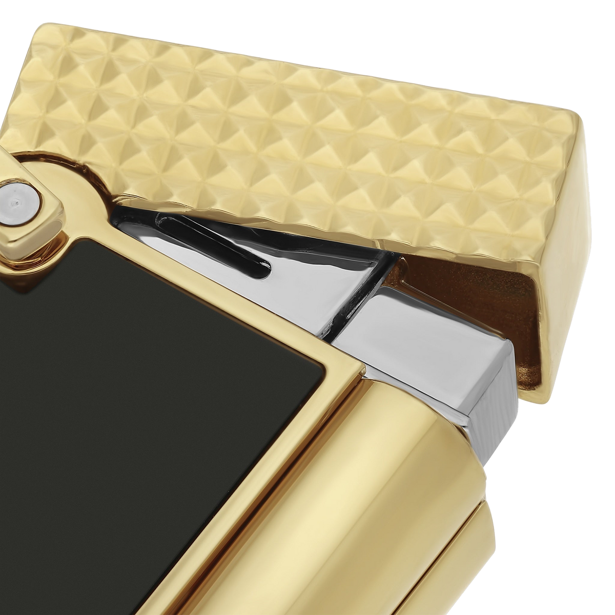 Collier briquet S.T. Dupont - laque noire (chaîne or) — autre vue