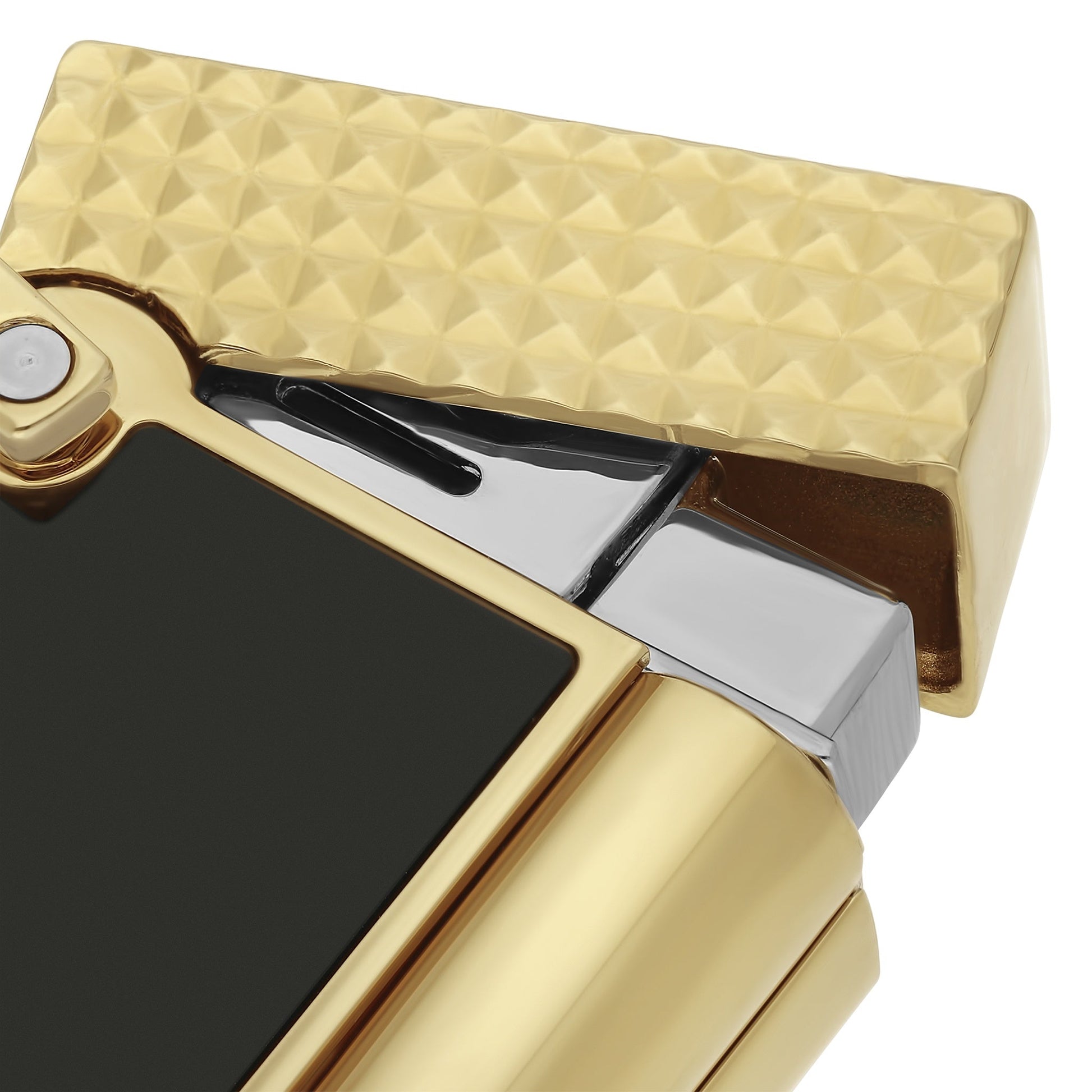 S.T. Dupont Lighter Necklace - Laque Noir (Gold Chain) — alternate view