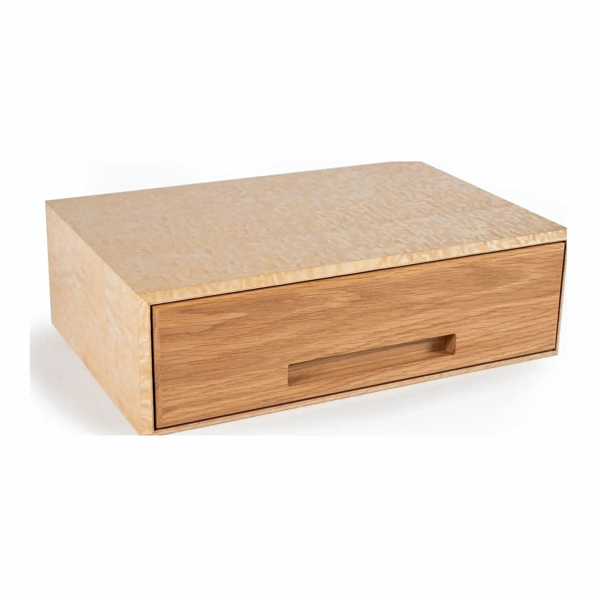 Humidor Litolite Diamond petit format en tamo (loupe de frêne du Japon)