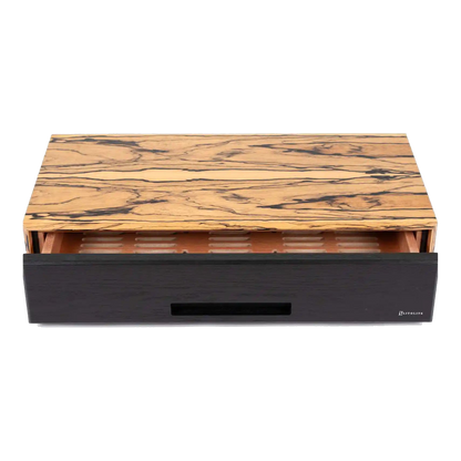 Humidor Litolite Diamond grand format en ébène blanche