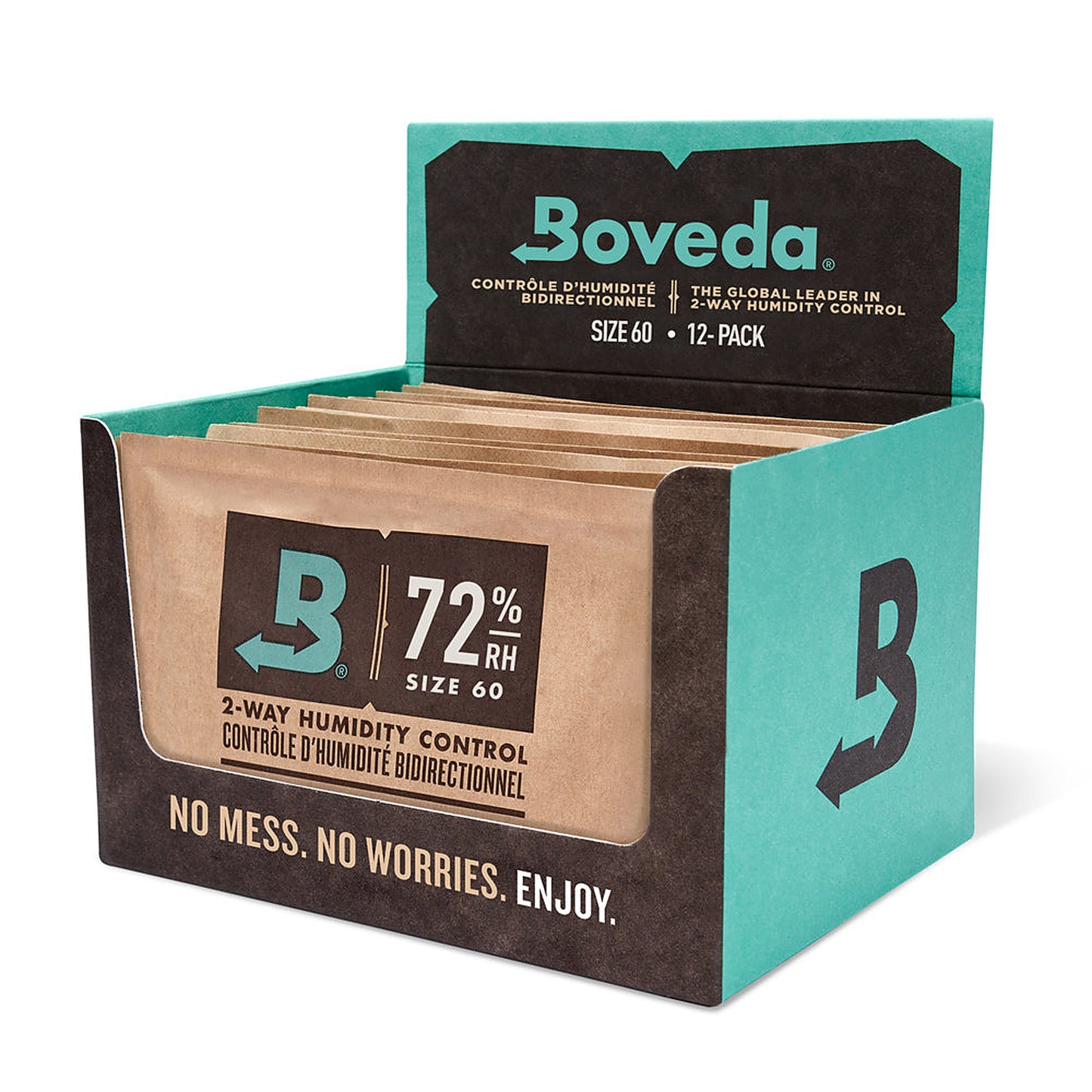 Boveda 72% RH Size 60 12-Pack Retail Box