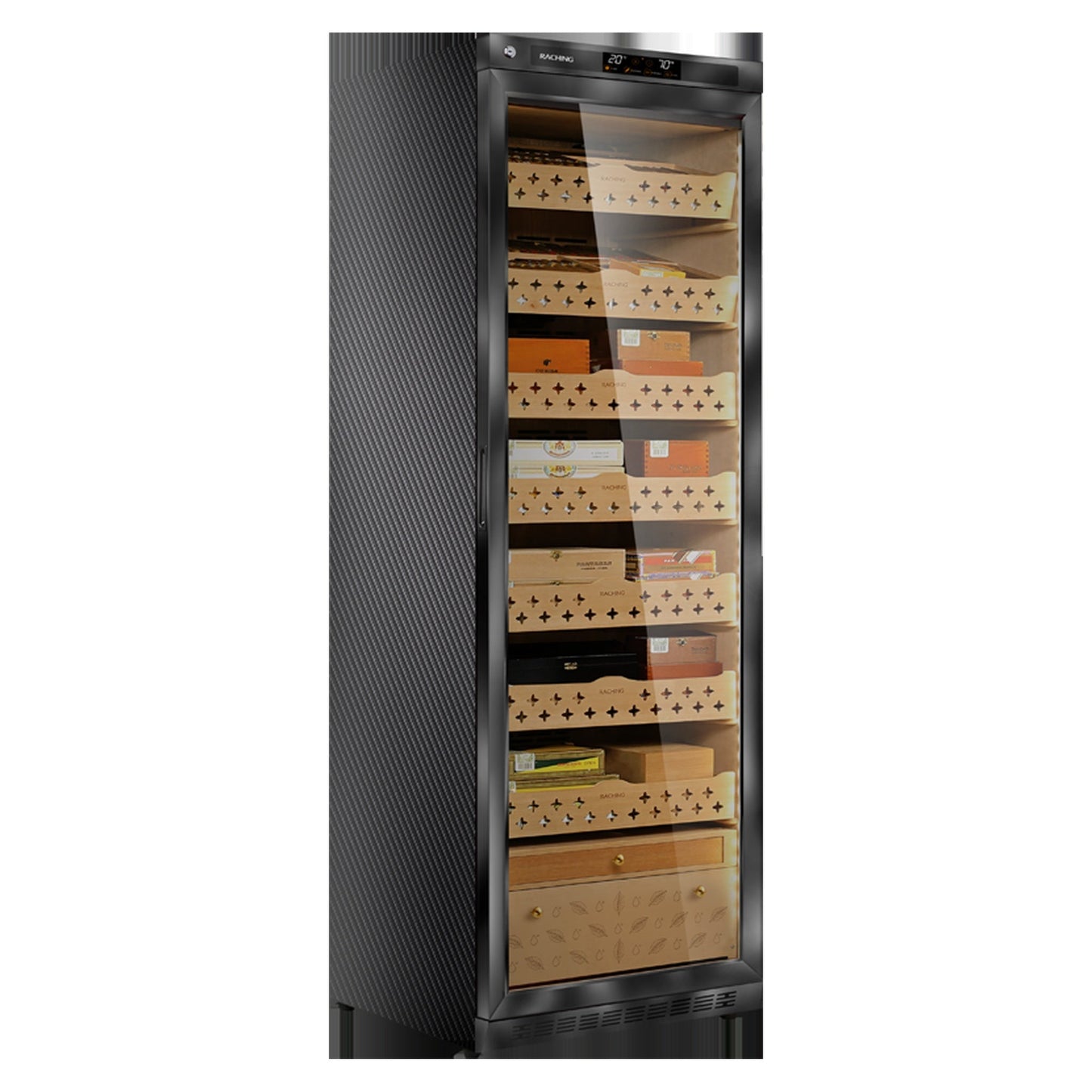 Raching MON3800 A precision cigar cabinet - Carbon Fiber