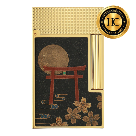 S.T. Dupont Ligne 2 Haute Création Maki-e Fugaku — laque décorée à la main, poudre d’or et nacre