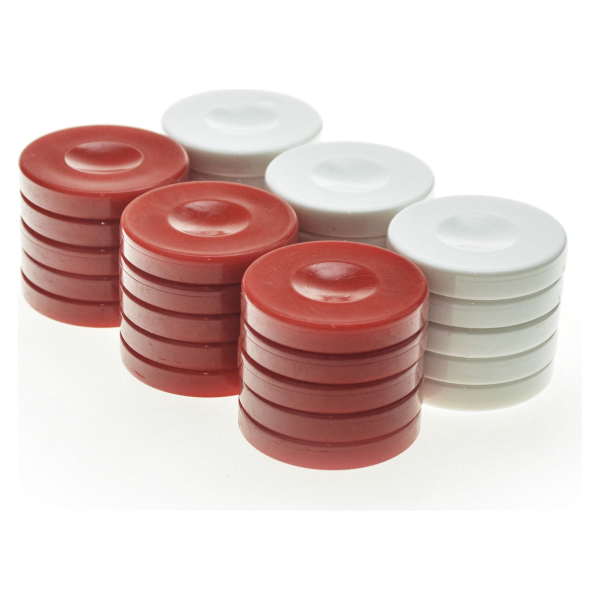 Manopoulos Plastic Backgammon Checkers – PP1RED