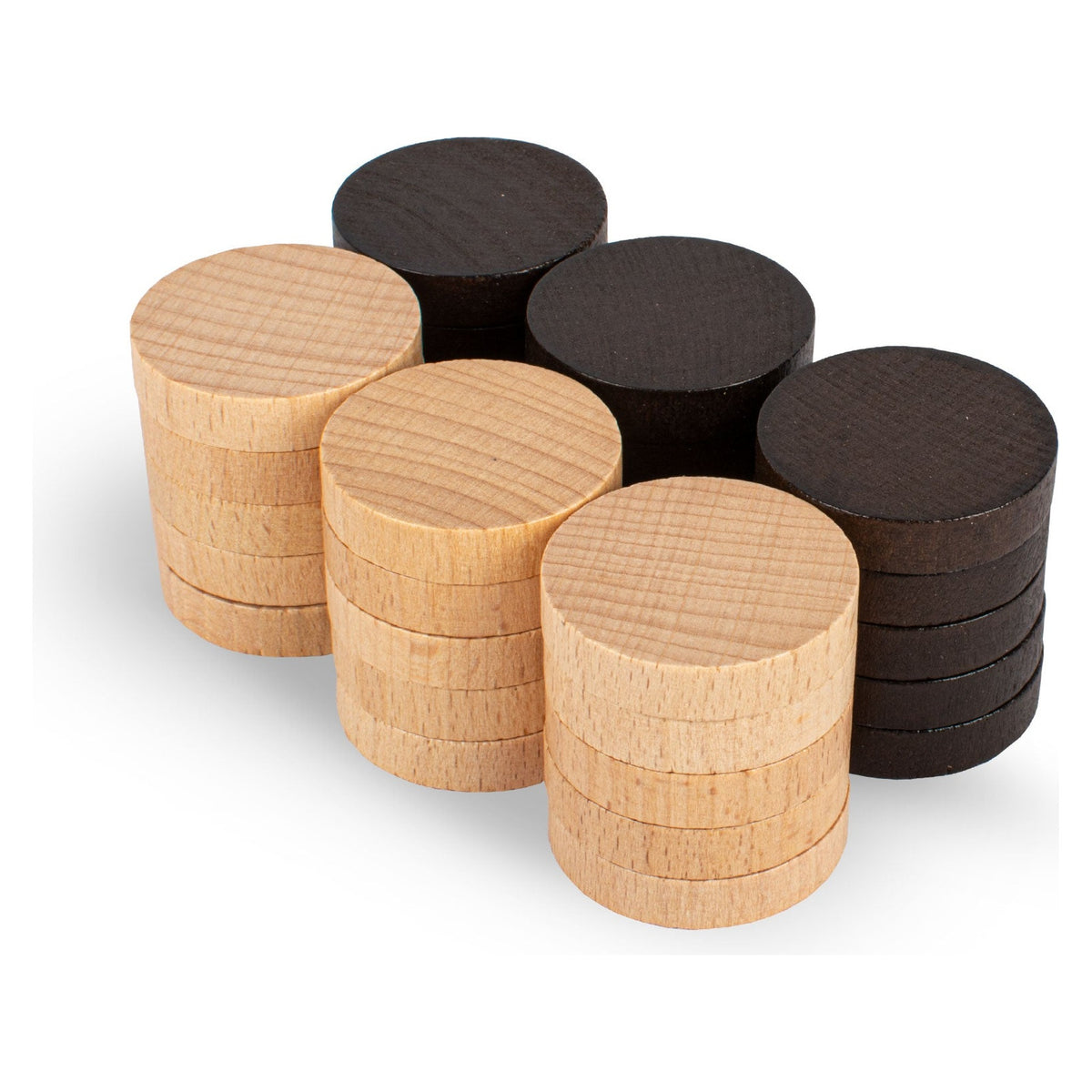 Manopoulos Wooden Backgammon Checkers – PX1
