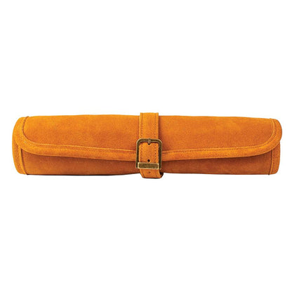 Manopoulos Suede Roll-Up Travel Chess Set – Cinnamon Brown (2)