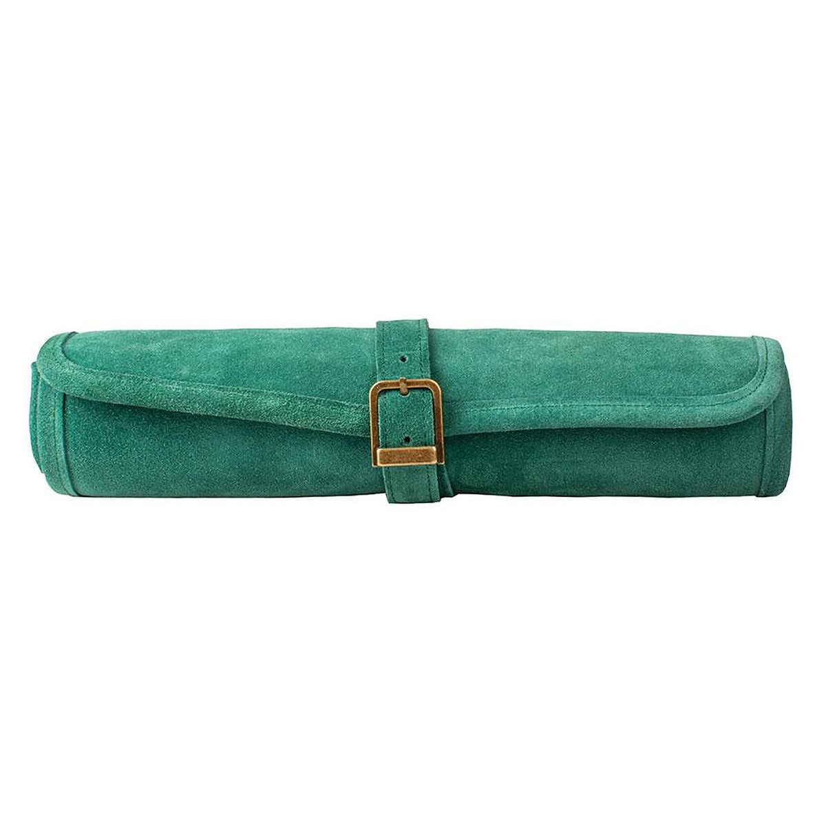 Manopoulos Suede Roll-Up Travel Chess Set – Forest Green (2)