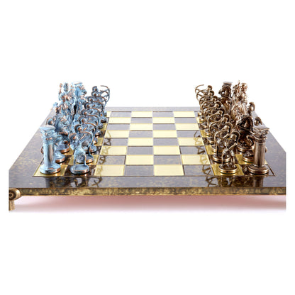 Manopoulos Archers Metal Chess Set – S10BBRO
