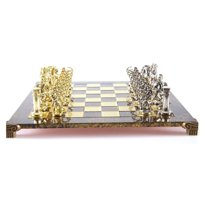 Manopoulos Archers Metal Chess Set – S10BRO