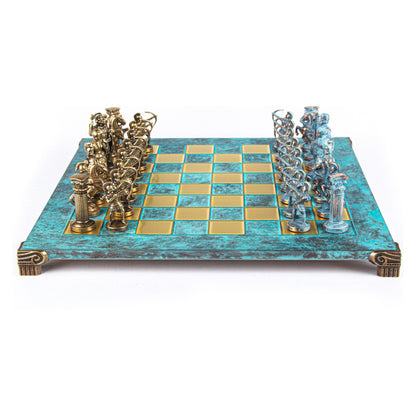 Manopoulos Archers Metal Chess Set – S10BTIR