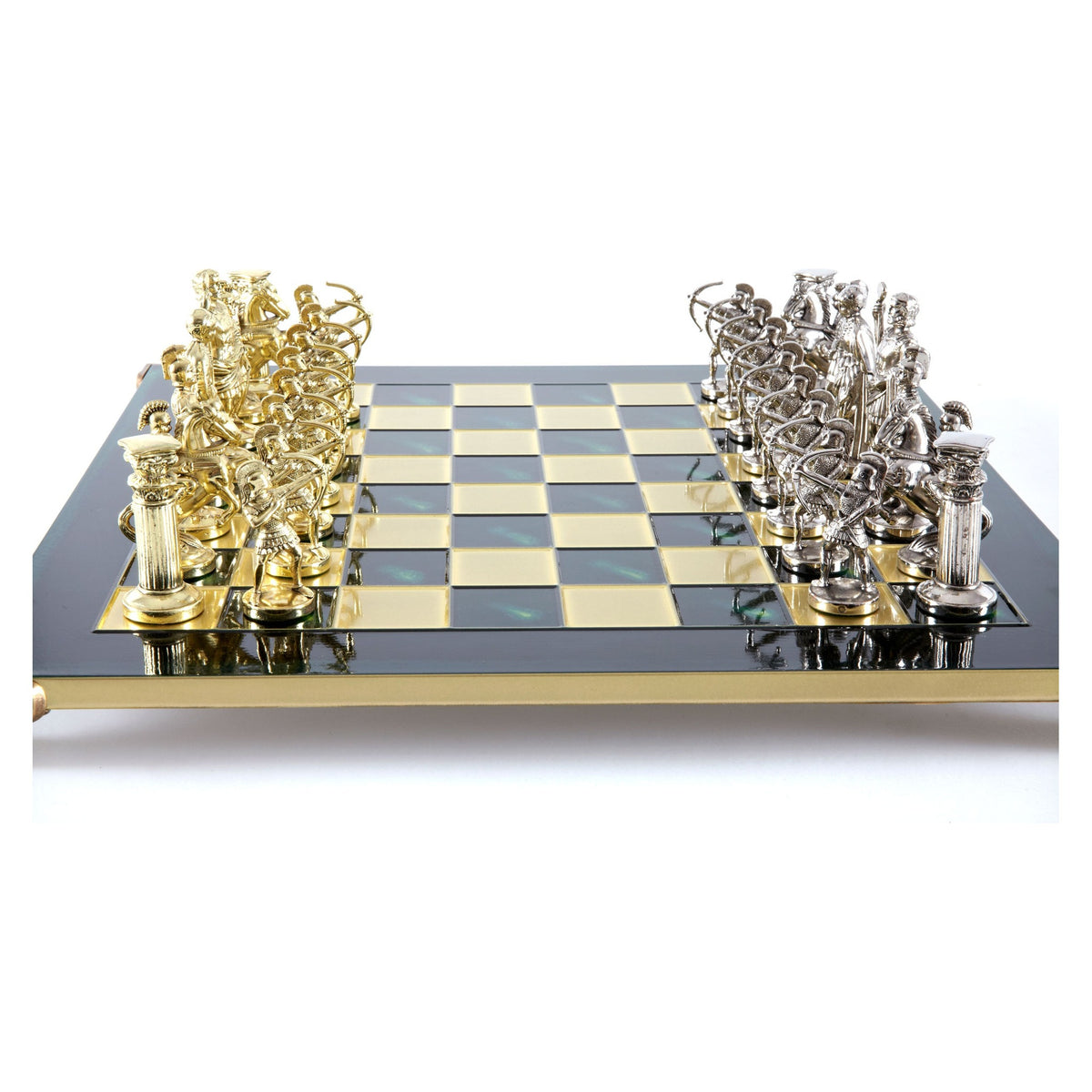 Manopoulos Archers Metal Chess Set – S10GRE