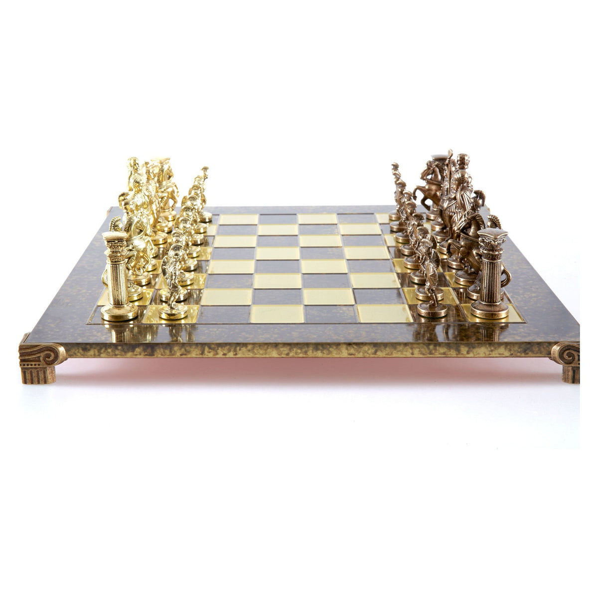 Manopoulos Greek Roman Period Metal Chess Set – S11CBRO
