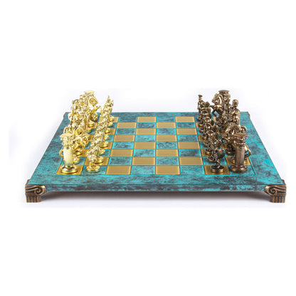 Manopoulos Greek Roman Period Metal Chess Set – S11CTIR