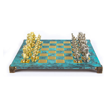 Manopoulos Greek Roman Period Metal Chess Set – S11TIR
