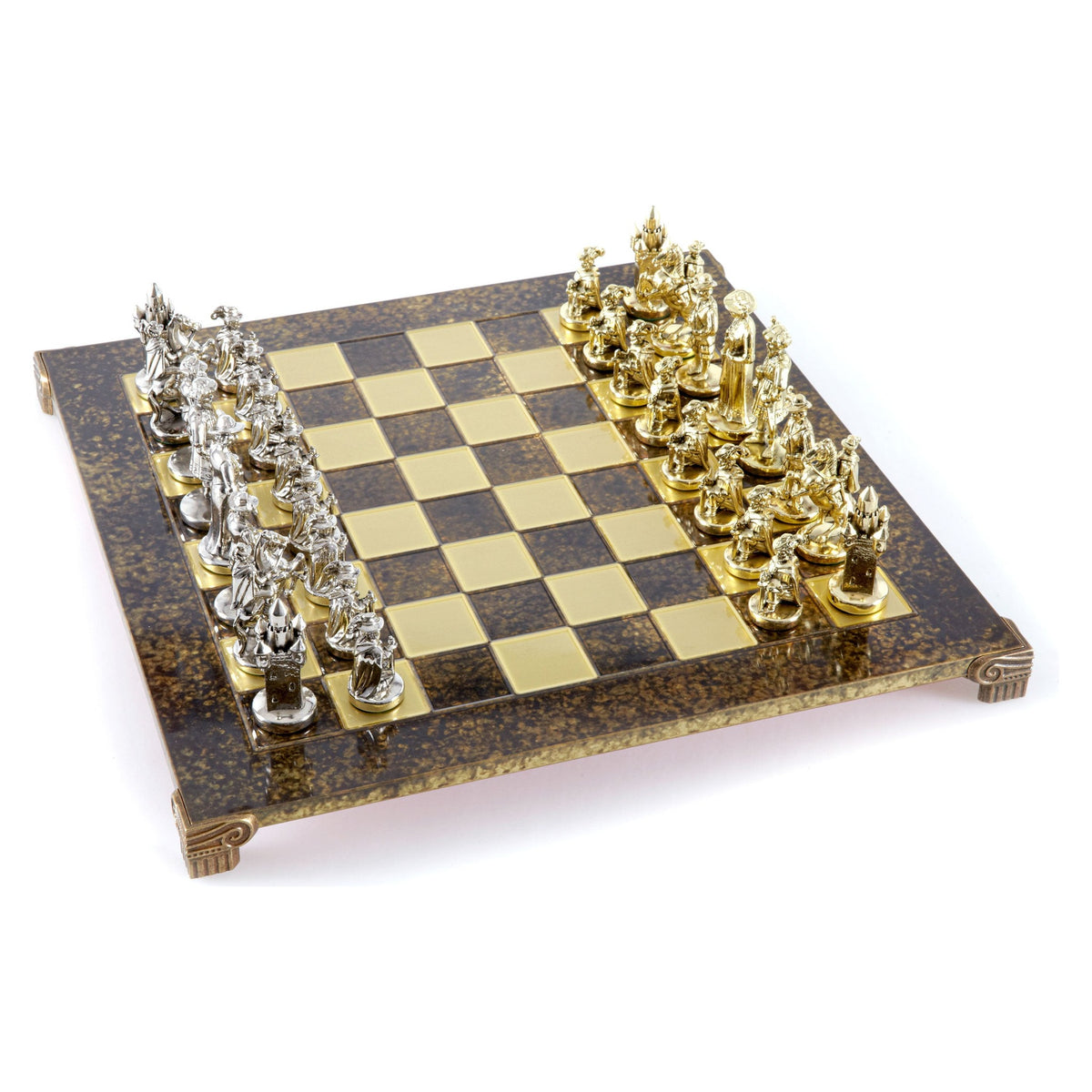 Manopoulos Medieval Knights Metal Chess Set (5)