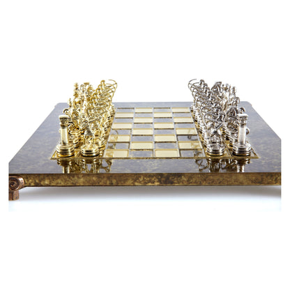 Manopoulos Archers Metal Chess Set – S15BRO