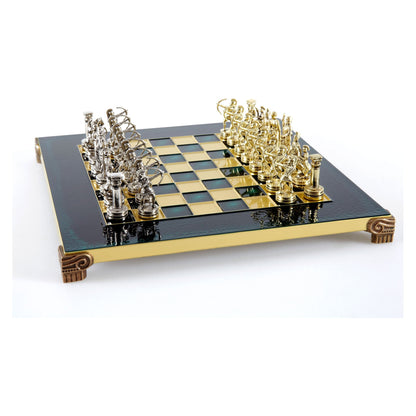 Manopoulos Archers Metal Chess Set – S15GRE