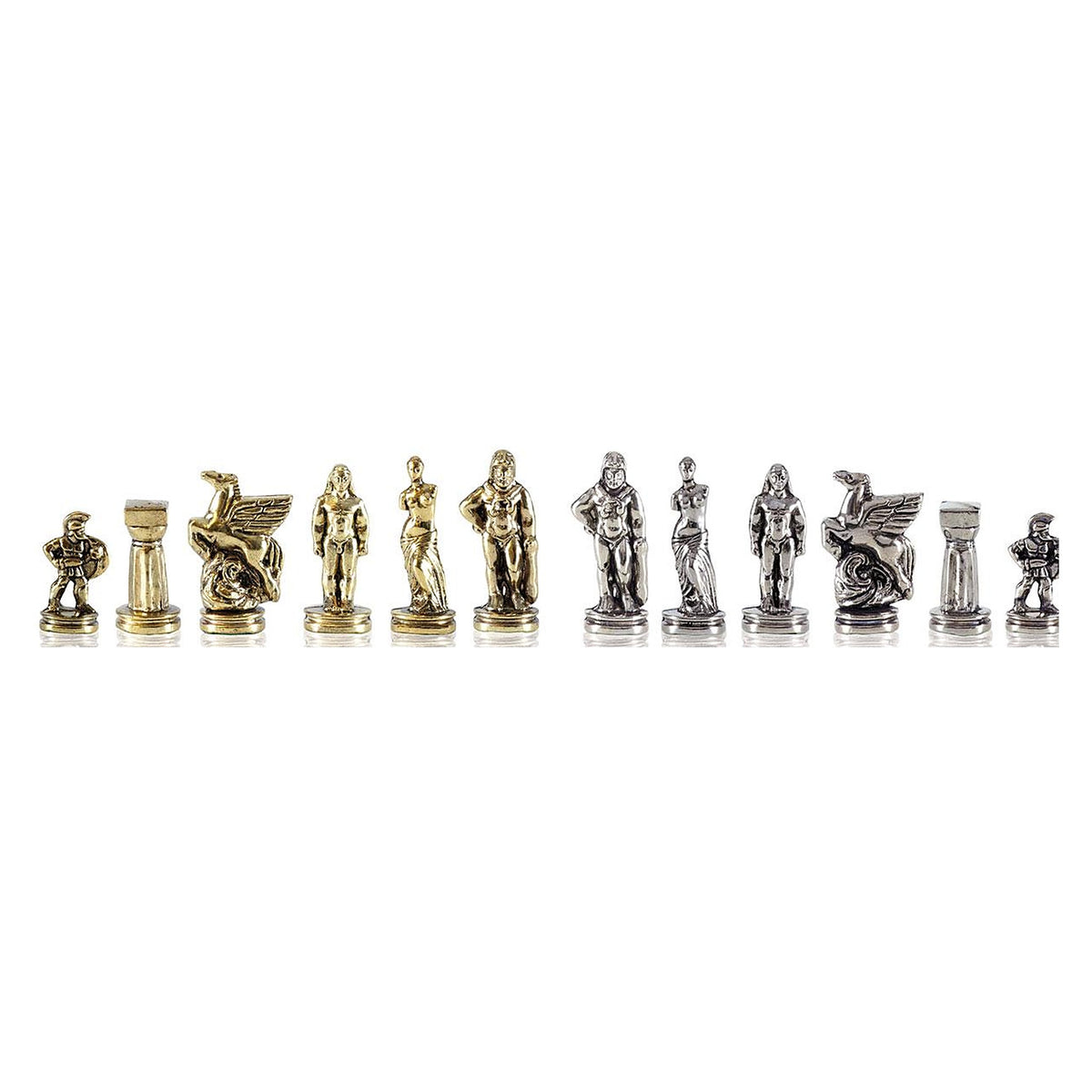 Manopoulos Spartan Warrior Metal Chess Set – Gold & Silver (2)