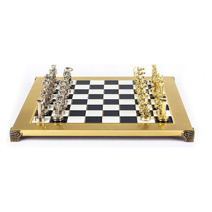 Manopoulos Giants’ Battle Metal Chess Set – S18BLA