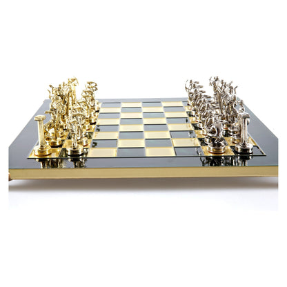 Manopoulos Giants’ Battle Metal Chess Set – S18GRE