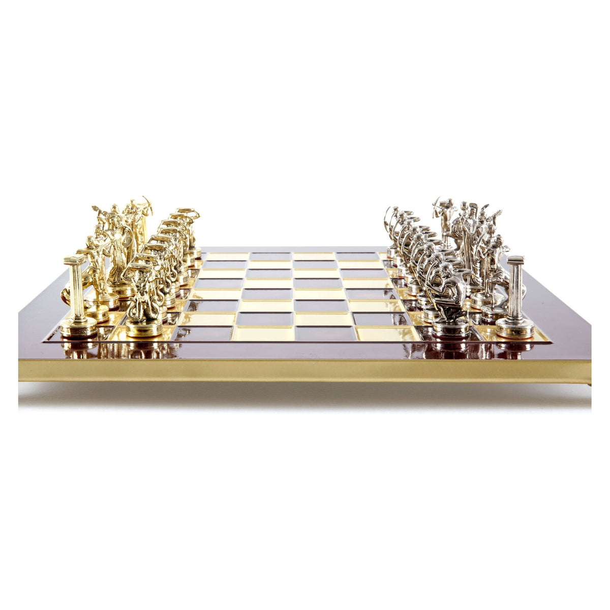 Manopoulos Giants’ Battle Metal Chess Set – S18RED