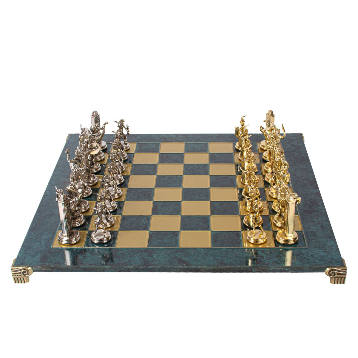 Manopoulos Greek Mythology Metal Chess Set – S19TIR