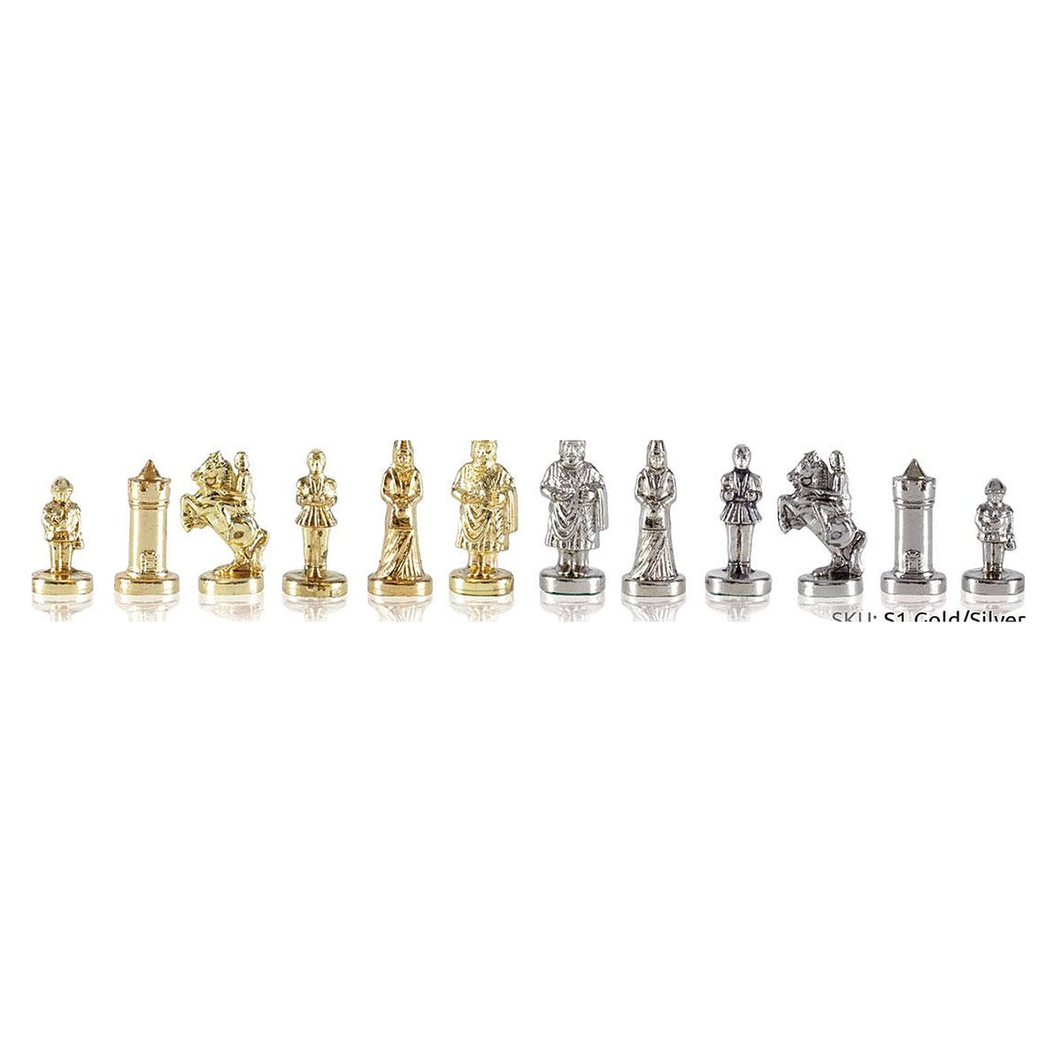 Manopoulos Byzantine Empire Metal Chess Set – Gold & Silver (2)