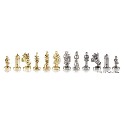Manopoulos Byzantine Empire Metal Chess Set – Gold & Silver (2)