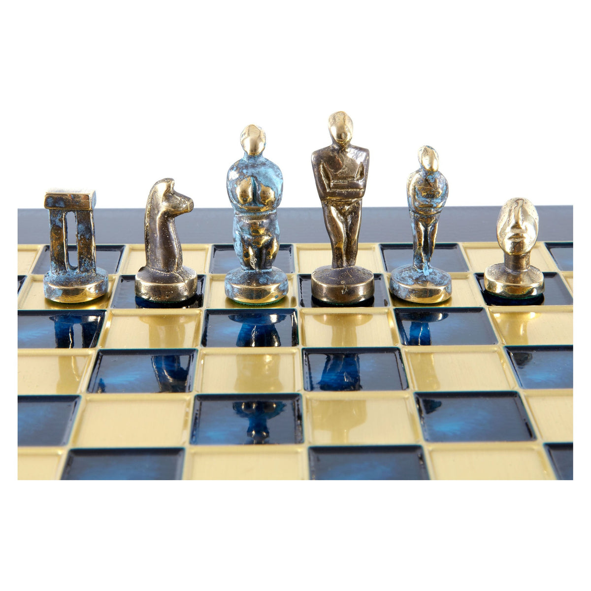Manopoulos Cycladic Art Solid Brass Chess Set (8)