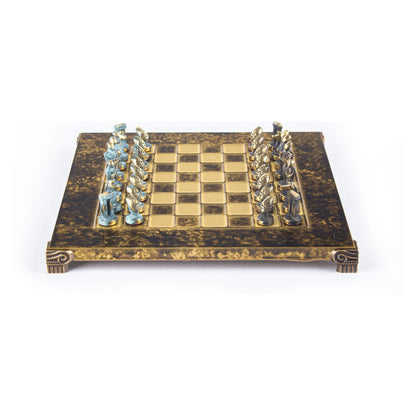 Manopoulos Cycladic Art Solid Brass Chess Set – S22BBRO