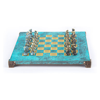 Manopoulos Cycladic Art Solid Brass Chess Set – S22BTIR