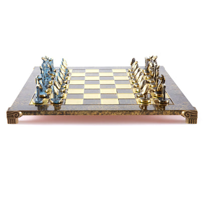 Manopoulos Cycladic Art Solid Brass Chess Set – S23BBRO