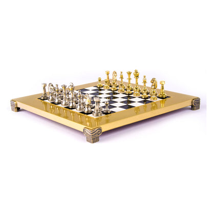 Manopoulos Classic Staunton Metal Chess Set (16)