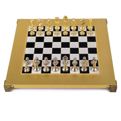 Manopoulos Classic Staunton Metal Chess Set (17)