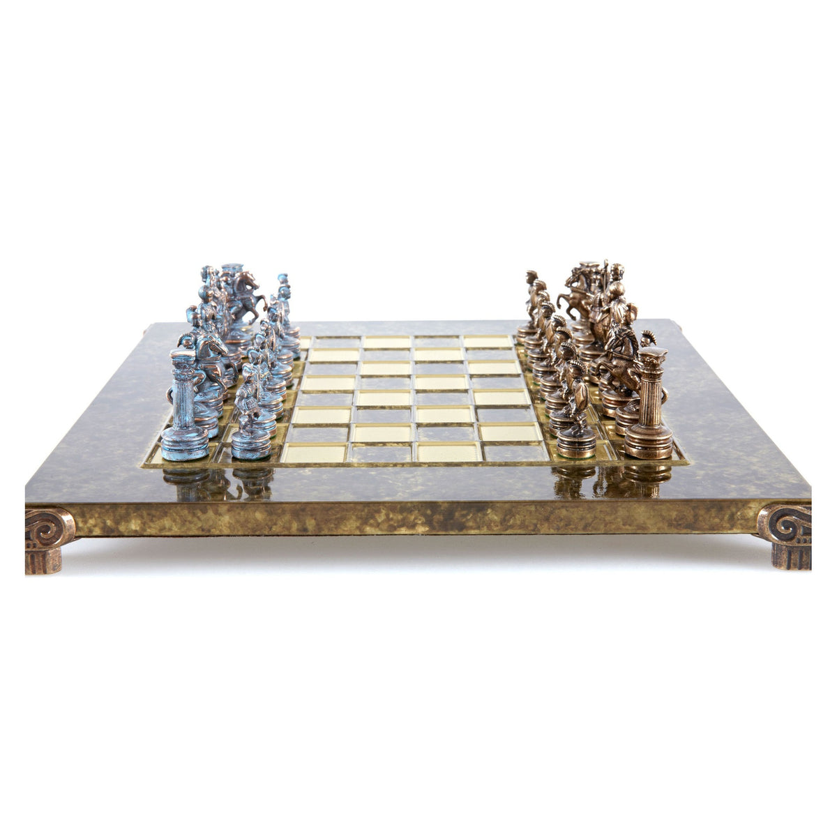 Manopoulos Greek Roman Period Metal Chess Set – S3BBRO