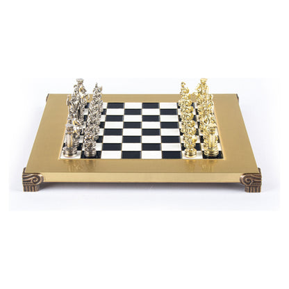 Manopoulos Greek Roman Period Metal Chess Set – S3BLA