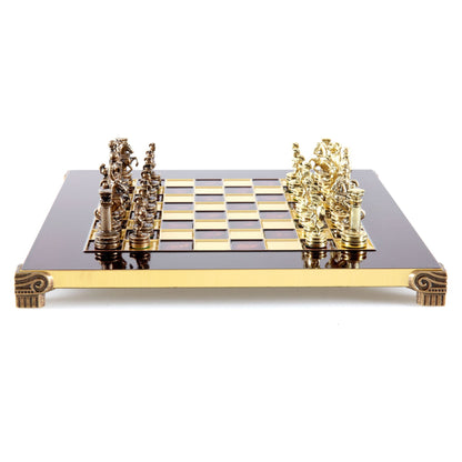 Manopoulos Greek Roman Period Metal Chess Set – S3CRED