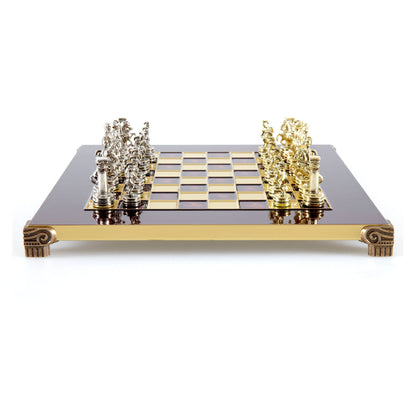 Manopoulos Greek Roman Period Metal Chess Set – S3RED
