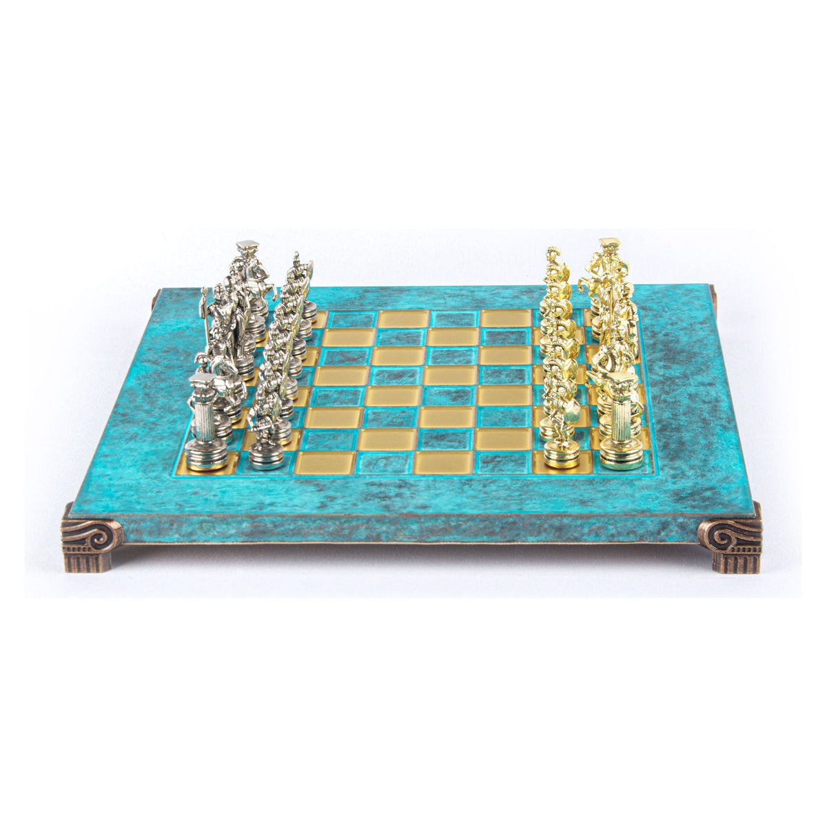 Manopoulos Greek Roman Period Metal Chess Set – S3TIR