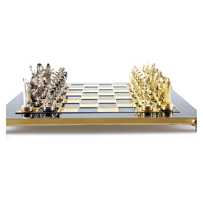 Manopoulos Greek Mythology Metal Chess Set – S4BLU