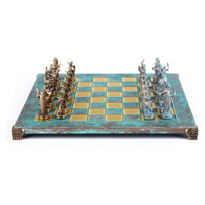 Manopoulos Greek Mythology Metal Chess Set – S4BTIR