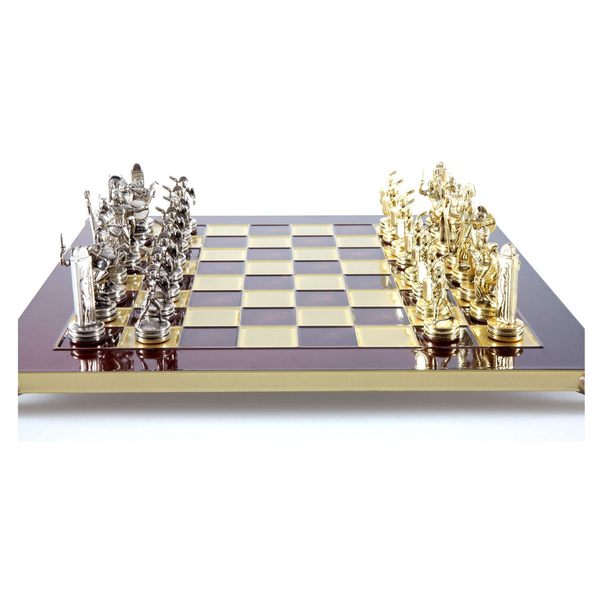 Manopoulos Greek Mythology Metal Chess Set – S4RED