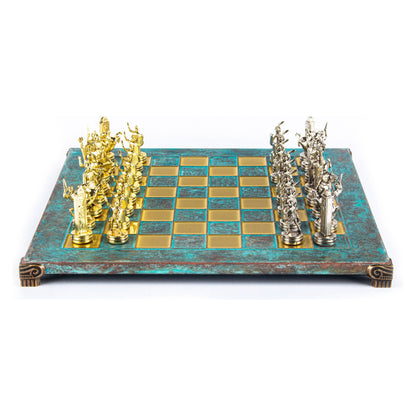 Manopoulos Greek Mythology Metal Chess Set – S4TIR
