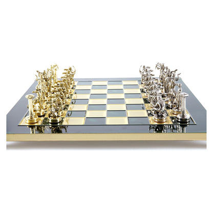 Manopoulos Labours Of Hercules Metal Chess Set – S5GRE