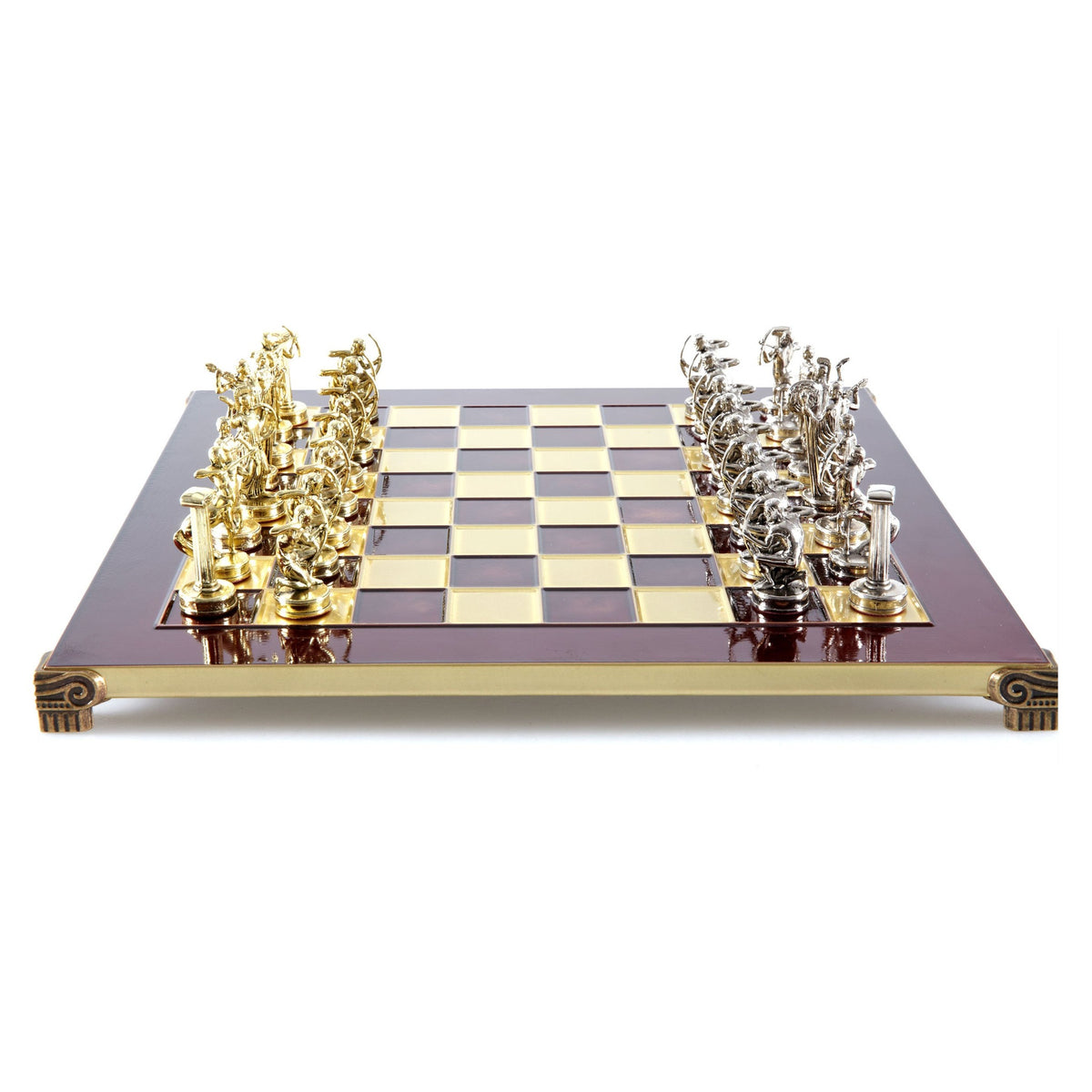 Manopoulos Labours Of Hercules Metal Chess Set – S5RED