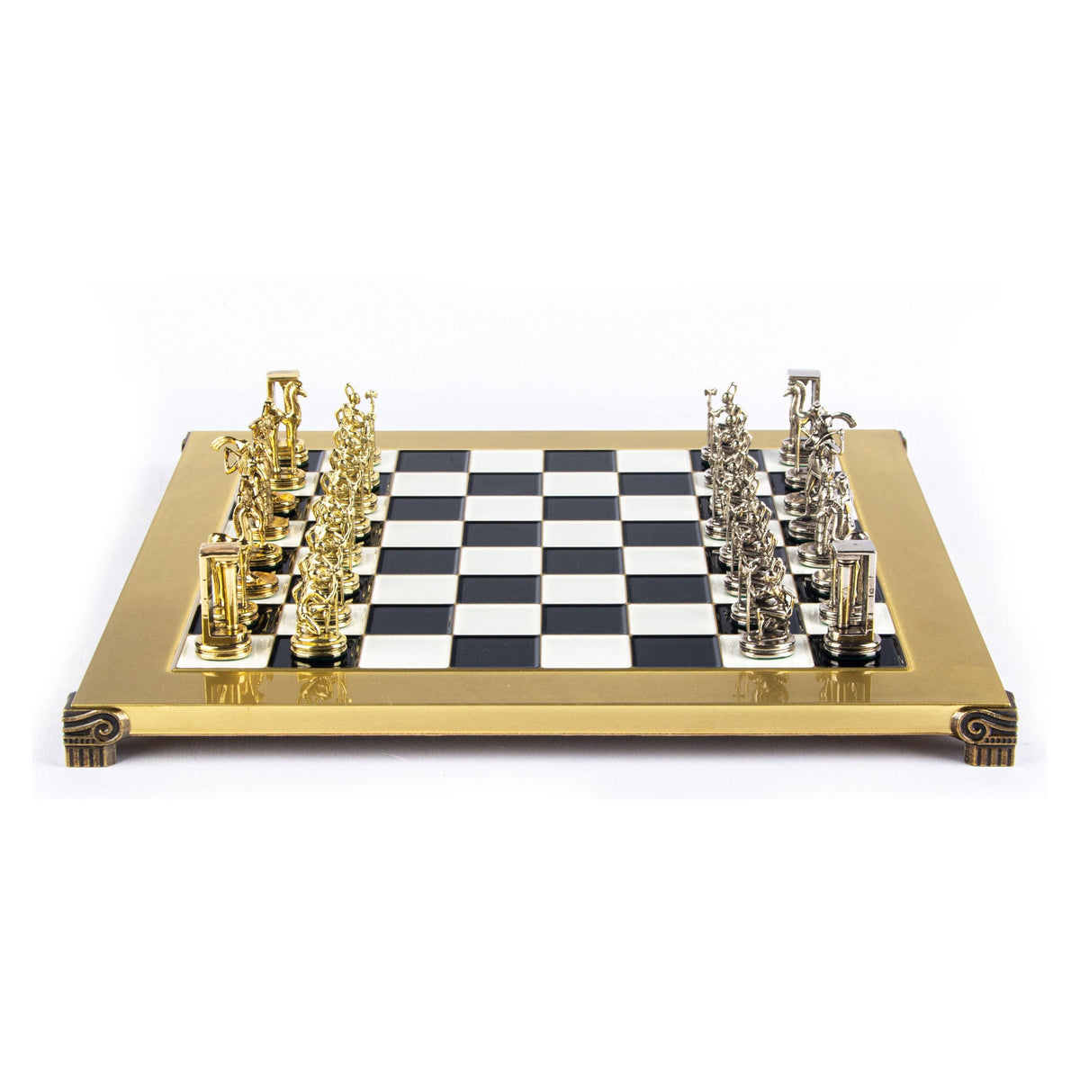 Manopoulos Minoan Warrior Metal Chess Set – S8BLA
