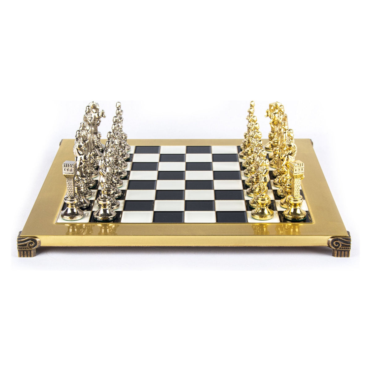 Manopoulos Renaissance Metal Chess Set – S9BLA