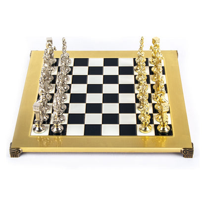 Manopoulos Renaissance Metal Chess Set (11)